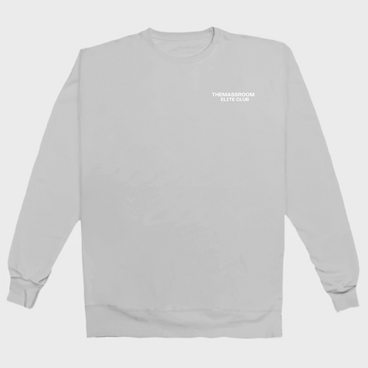 THEMASSROOM ELITE CLUB LUX SWEATSHIRT - GREY MELANGE