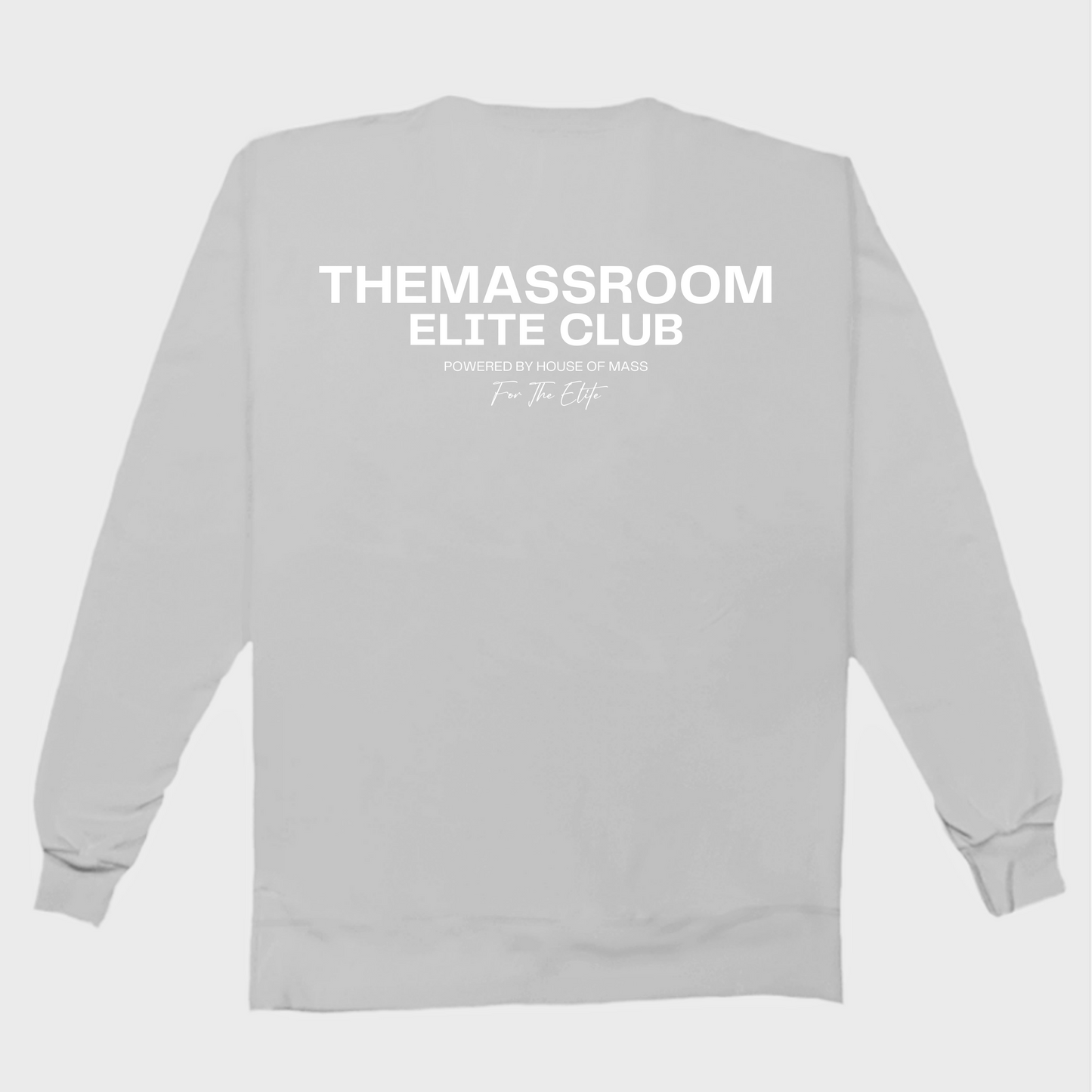 THEMASSROOM ELITE CLUB LUX SWEATSHIRT - GREY MELANGE