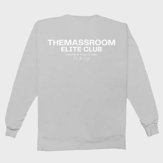 THEMASSROOM ELITE CLUB LUX SWEATSHIRT - GREY MELANGE