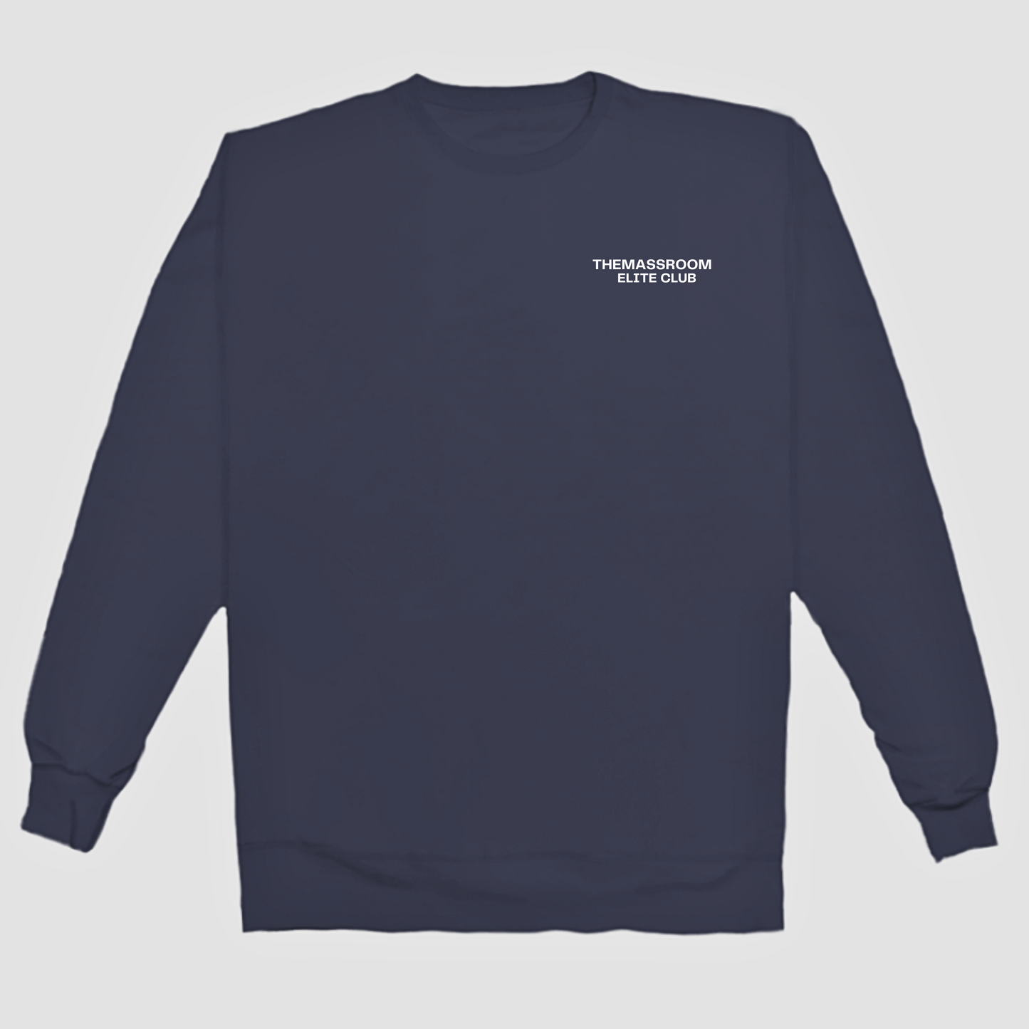 THEMASSROOM ELITE CLUB LUX SWEATSHIRT - NAVY BLUE