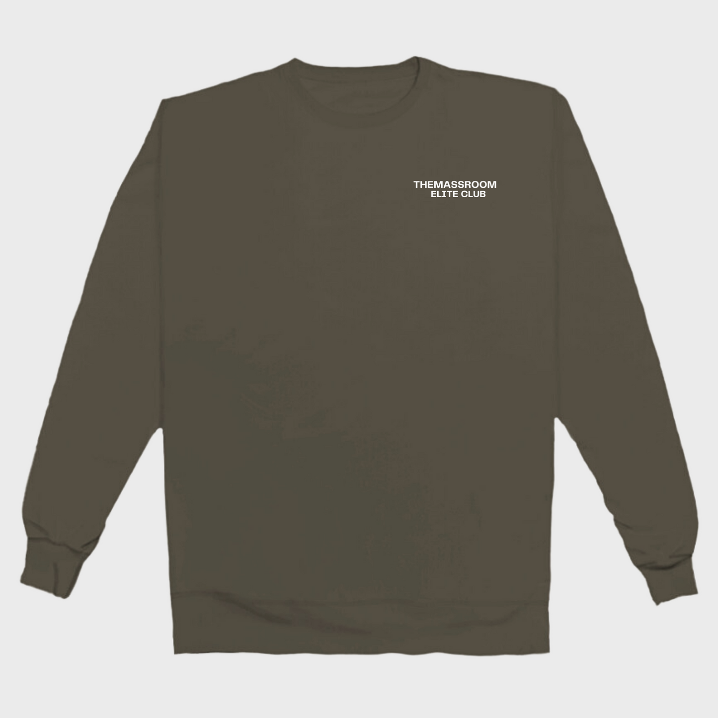 THEMASSROOM ELITE CLUB LUX SWEATSHIRT - OLIVE GREEN