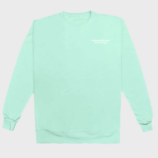 THEMASSROOM ELITE CLUB LUX SWEATSHIRT - MINT GREEN