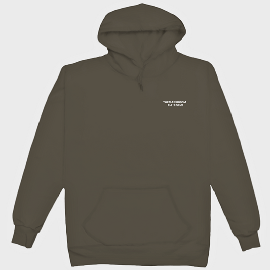 THEMASSROOM ELITE CLUB PREMIUM HOODIE - OLIVE GREEN