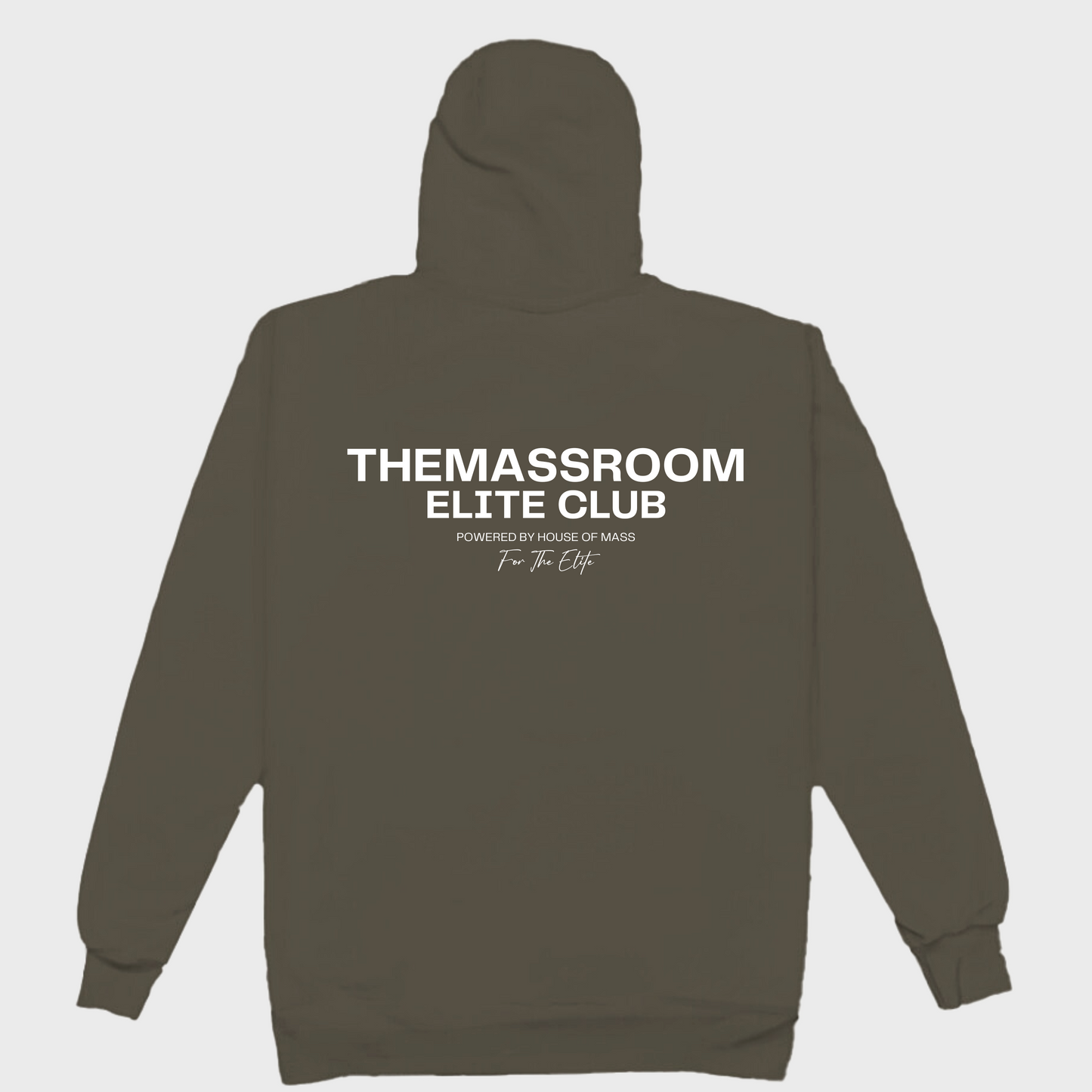 THEMASSROOM ELITE CLUB PREMIUM HOODIE - OLIVE GREEN
