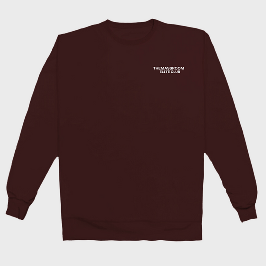 THEMASSROOM ELITE CLUB LUX SWEATSHIRT - MAROON