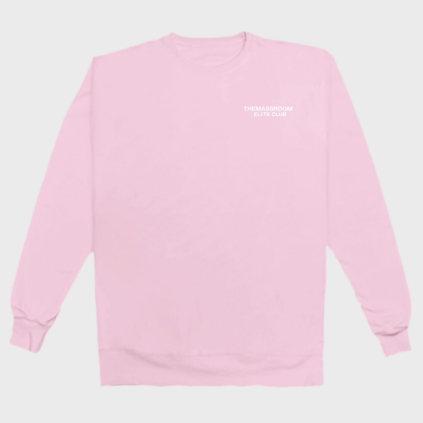 THEMASSROOM ELITE CLUB LUX SWEATSHIRT - BABY PINK