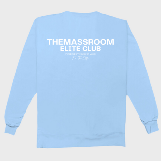 THEMASSROOM ELITE CLUB LUX SWEATSHIRT - BABY BLUE