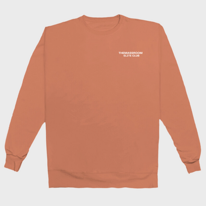 THEMASSROOM ELITE CLUB LUX SWEATSHIRT - TERRACOTTA