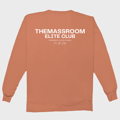 THEMASSROOM ELITE CLUB LUX SWEATSHIRT - TERRACOTTA