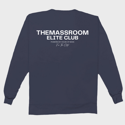 THEMASSROOM ELITE CLUB LUX SWEATSHIRT - NAVY BLUE