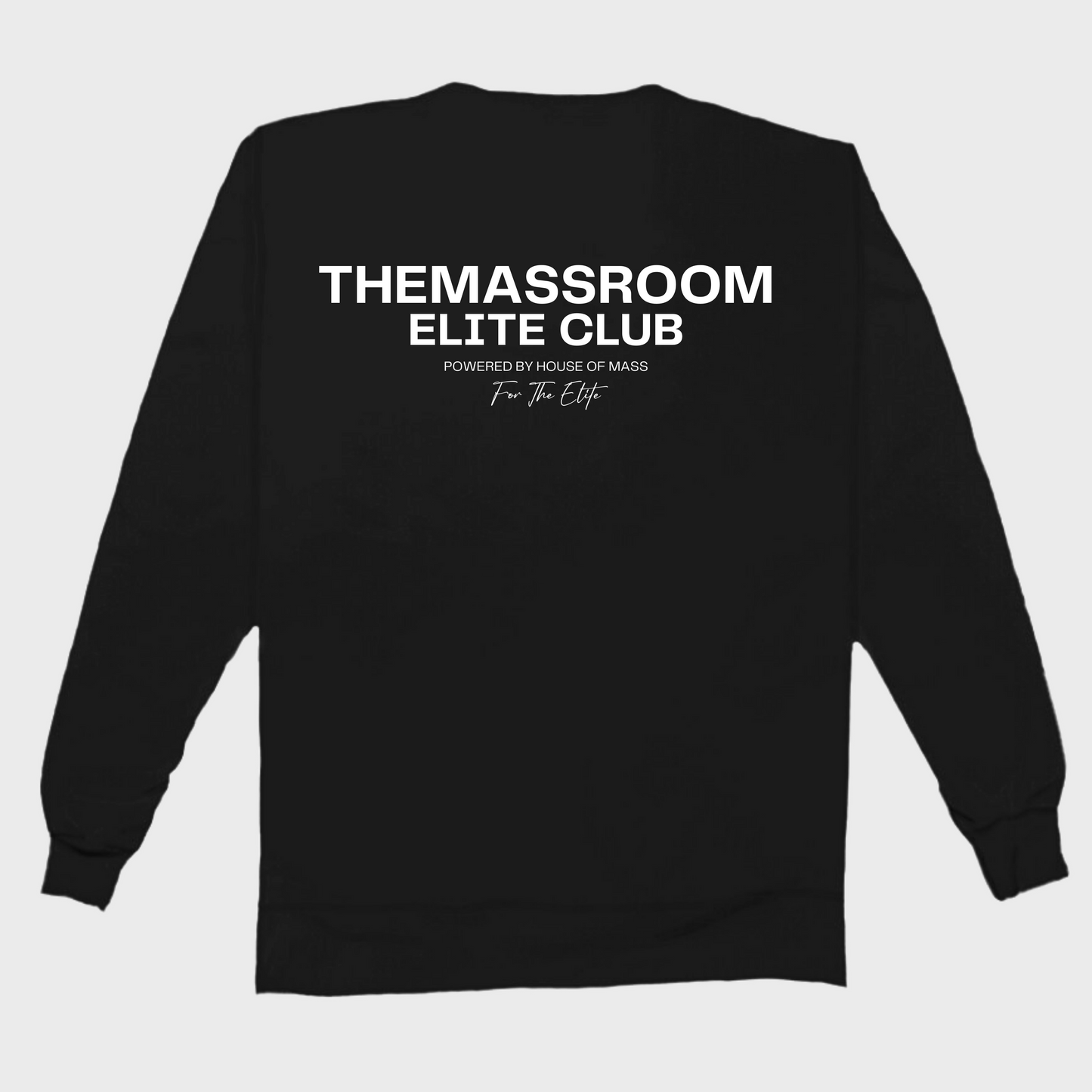 THEMASSROOM ELITE CLUB LUX SWEATSHIRT - BLACK