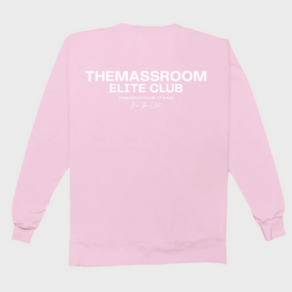 THEMASSROOM ELITE CLUB LUX SWEATSHIRT - BABY PINK